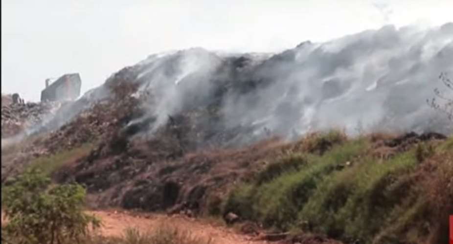 Respiratory Infections Loom As Fire Guts Landfill Site In Kumasi
