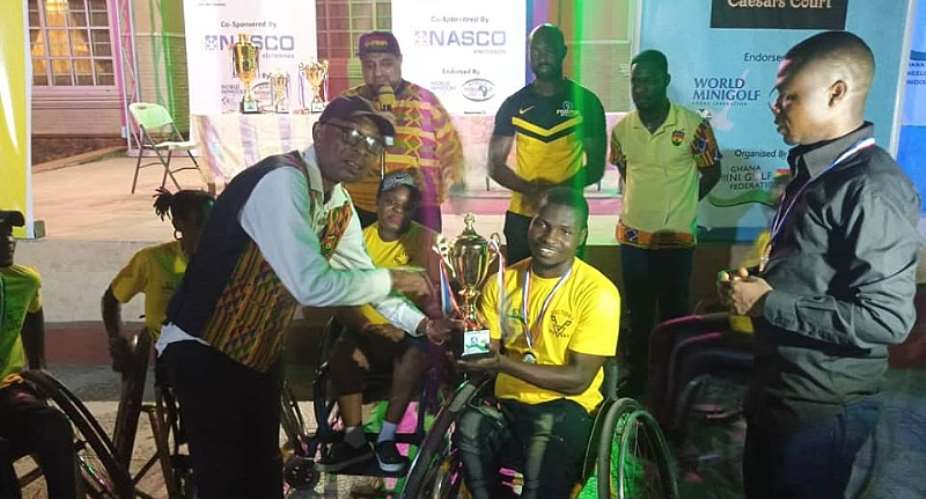 Elwils Putters Wheelchair Minigolf Club Win First League Trophy In Fashion