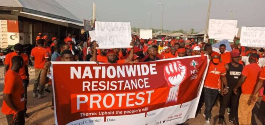 Election 2020: NDC takes street protests against EC to Ketu South