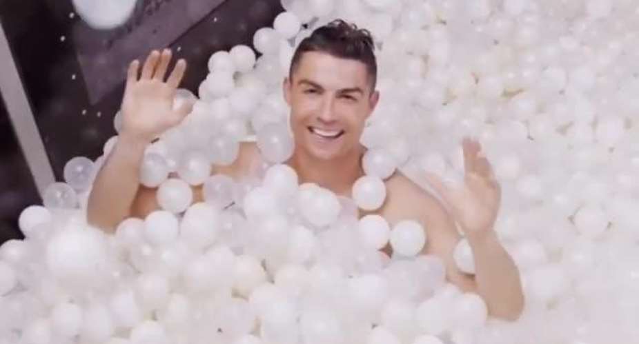 Ronaldo Poses Semi-Naked Again For New 'Ball Pit' Underwear Advert
