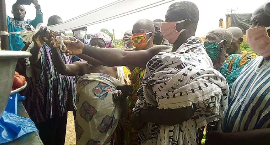 Two NGOs built Market in Techiman to foreclose spread of COVID 19