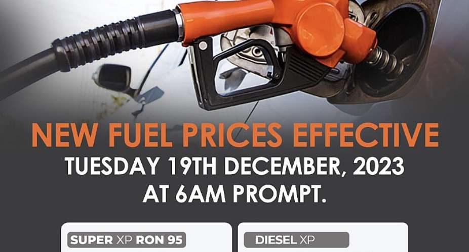 Goil and Shell reduce petrol prices to GH12.39, diesel to GH12.99