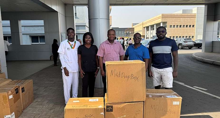 UG Medical Centre receives medical equipment from MedDropBox