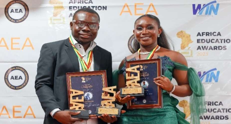 AEA 23: Ermines and Esther from UEW win big at Africa Education Awards 2023