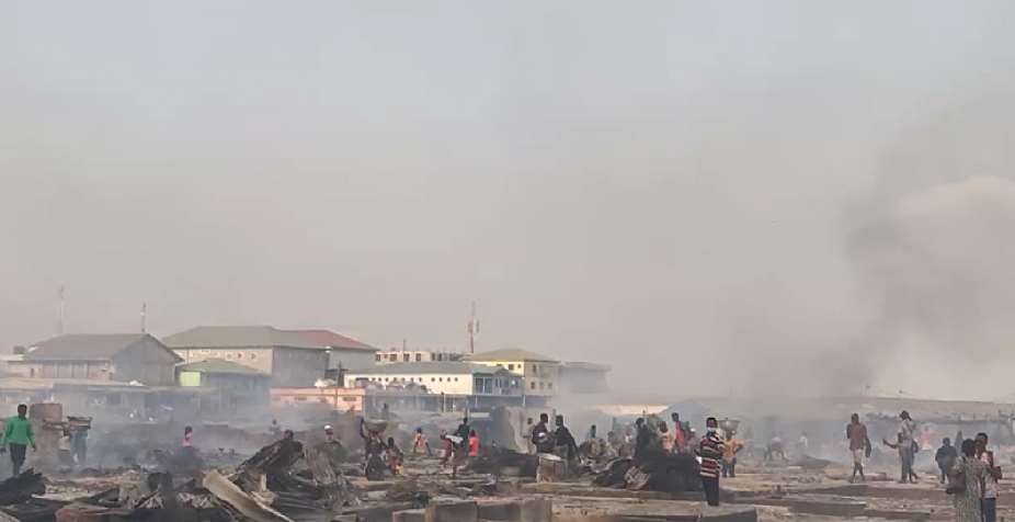 Traders count their losses after fire destroyed Kantamanto market
