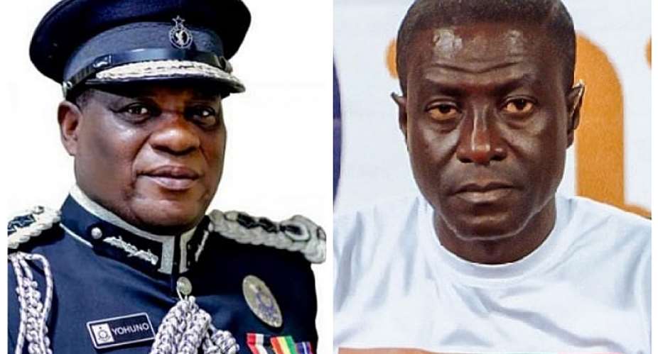 Deputy Inspector General of Police, COP Tetteh Yohunoleft and media personality Captain Smart