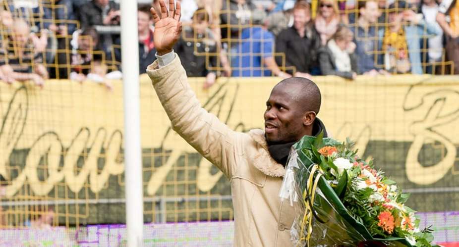 Ex-Ghana forward Matthew Amoah returns to former side NAC Breda as a technical staff member