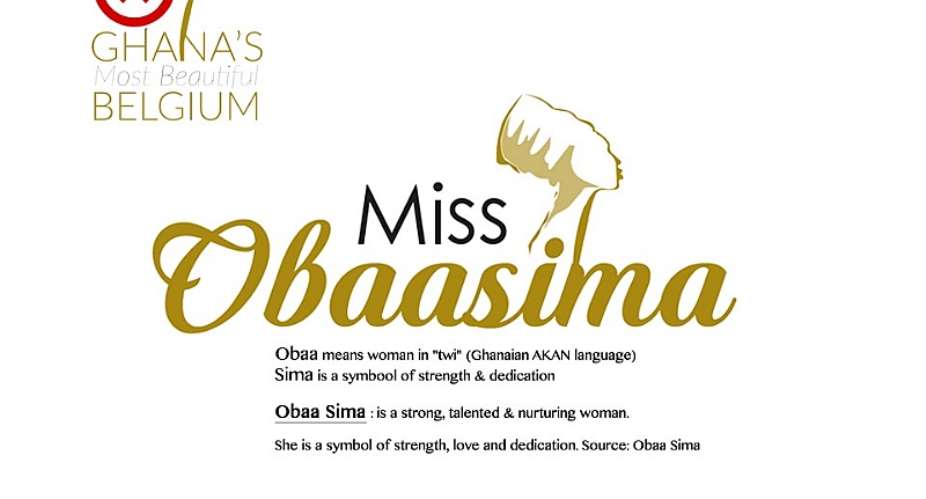 Ghana Most Beautiful Belgium changed to Miss Obaasima