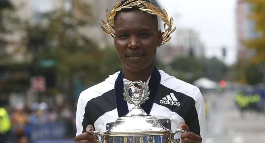 Diana Kipyokei has been stripped of all her results since the day she both won the Boston Marathon in 2021 and produced a positive doping test