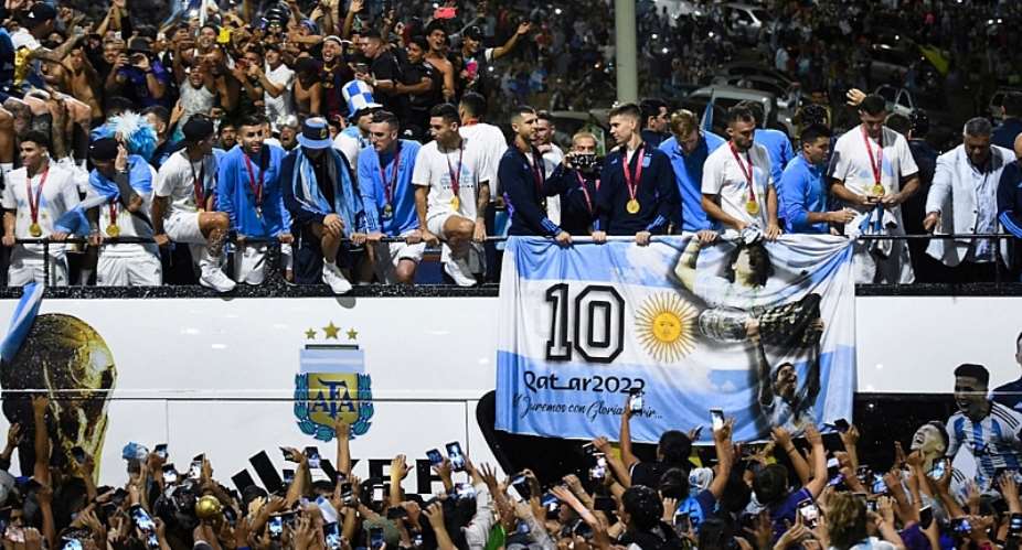 Argentina players and fans  FIFAWorldCup