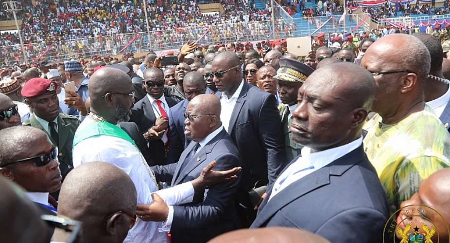 Akufo-Addo Lauds Liberias Peaceful Transition After George Weahs Victory