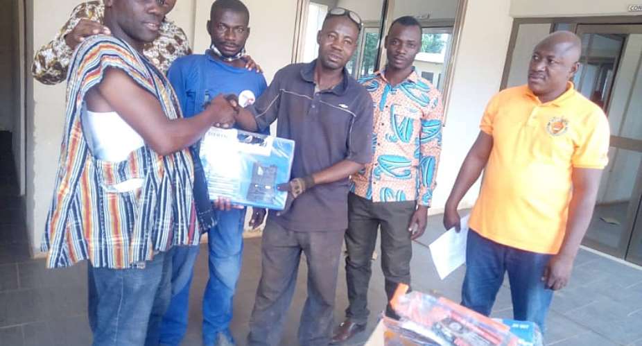 West Gonja DCE Supports Craftsmen With Working Tools