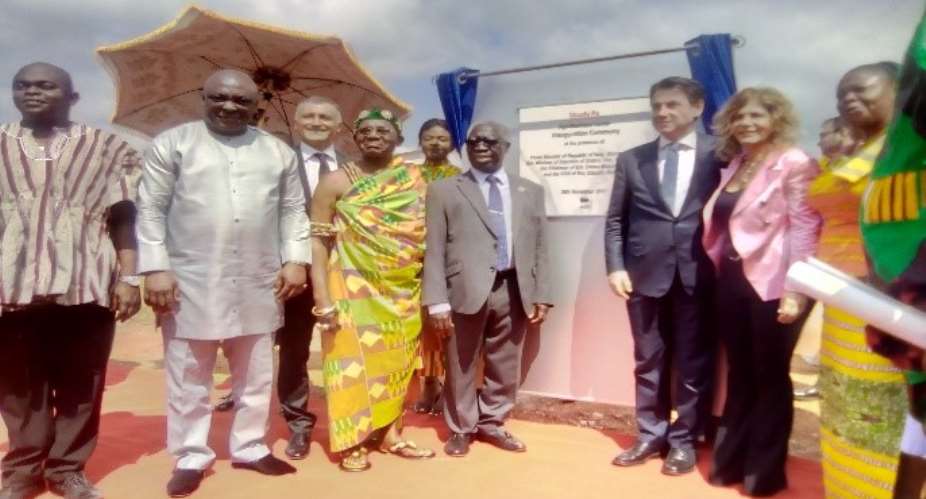 Italian Prime Minister, Senior Minister Inaugurate Okuafo Pa Agri-business Center At Dormaa East District