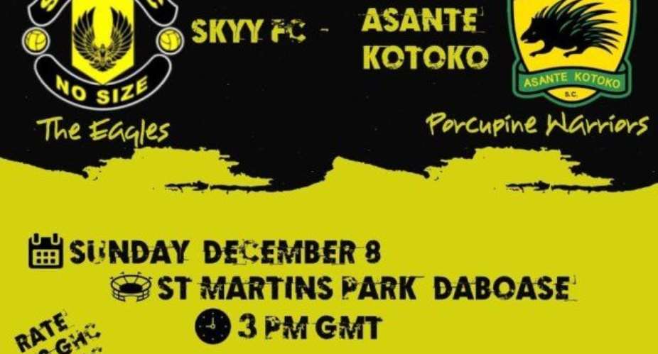 Asante Kotoko To Play Skyy FC In A friendly On December 7