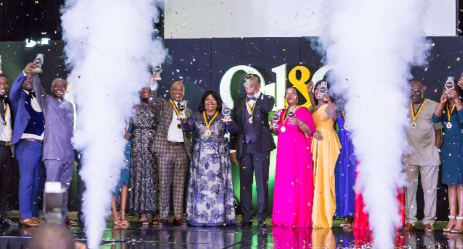 Some winners at the 2018 Ghana Oil and Gas Awards