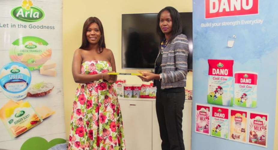 Deloris Frimpong Manso aka Delay unveiled Brand Ambassador for Dano Milk