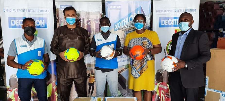 GFA receives 1000 footballs from Decathlon Ghana