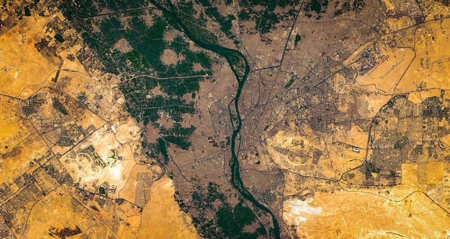 High resolution satellite image of the Nile Riveramp;39;s delta - Source: ShutterstockTommoT