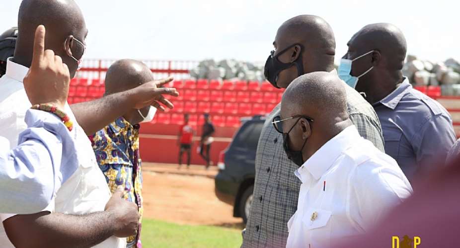 President Akufo-Addo visits Nyinahin sports centre of excellence to inspect progress of work