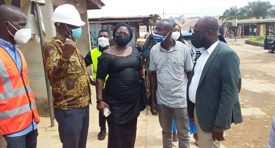 Asokwa MP, MCE inspect roads under construction in 12 electoral areas