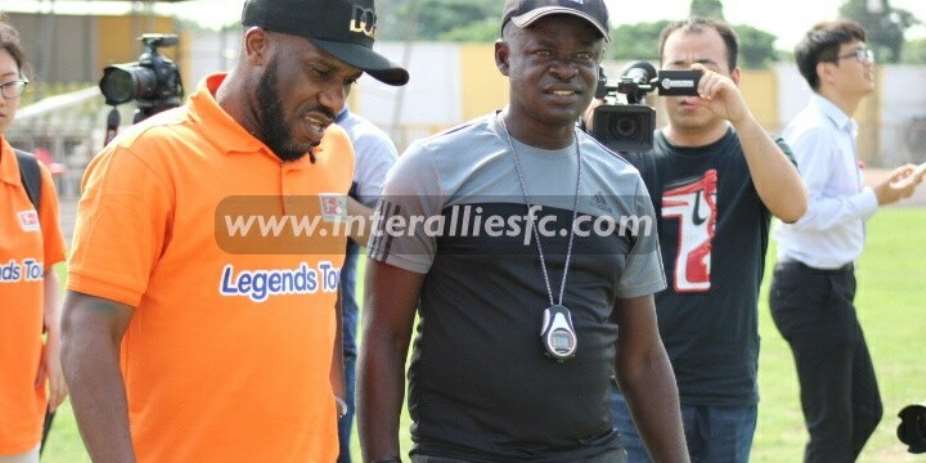 Inter Allies coach Prince Owusu believes Jay Jay Okocha's visit can boost his players