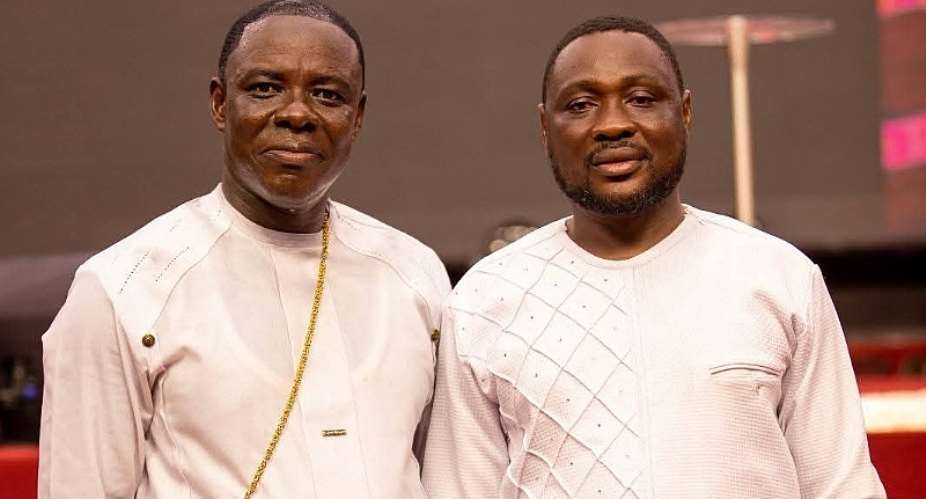 Prophet Dr. Emmanuel Abeiku Aggrey and MCE for Cape Coast, Hon. George Justice Arthur