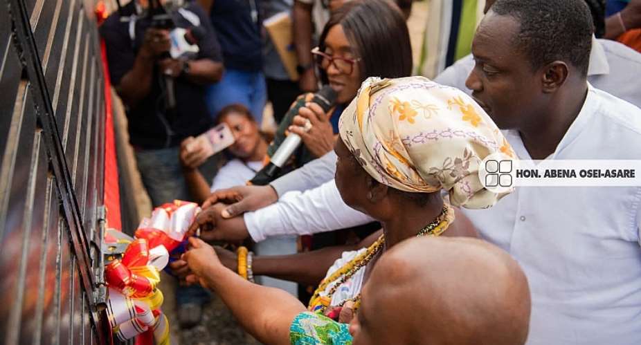 Abena Osei-Asare Commissions Two-Storey Doctors’ Bungalow for Enyiresi Government Hospital