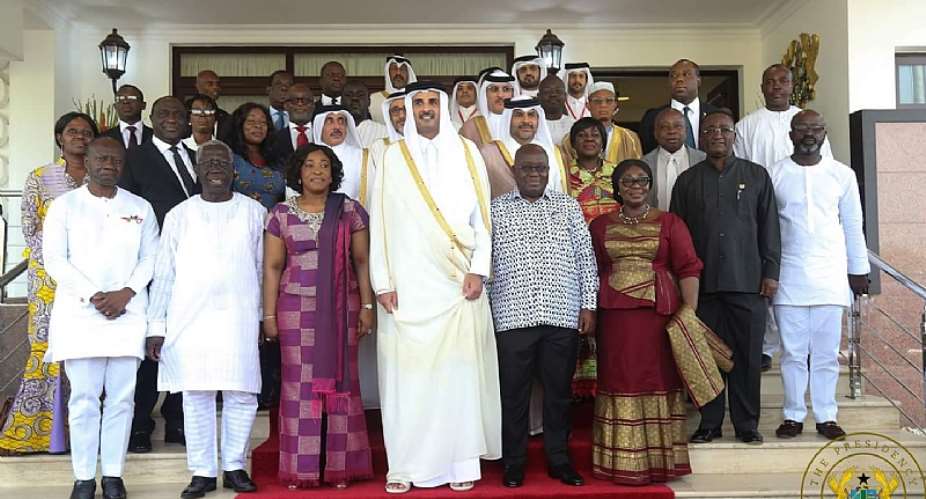 The Viral Photo Of Akufo-Addo And Emir Of Qatar Trending