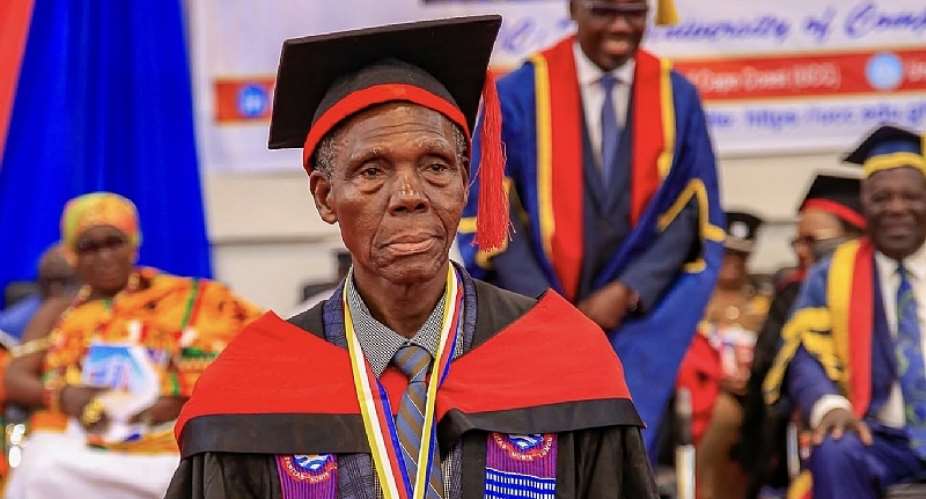 81-year-old father of UCC Acting Vice-Chancellor graduates with MBA