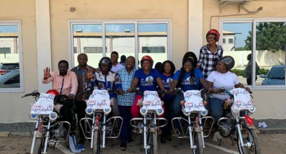 The NPP Loyal Ladies motorbikes the donation is to help the party conduct its campaign seamlessly next year.