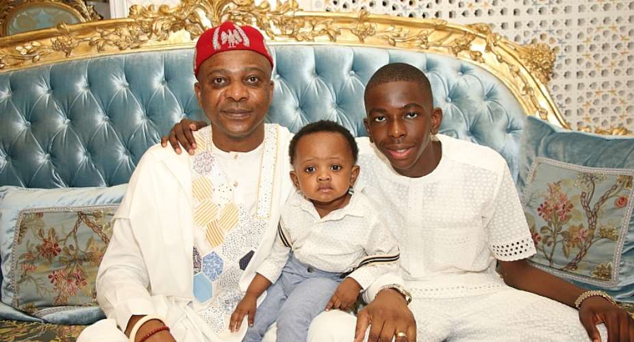 Abuja Socialite Celebrates Sons, mother in grand style