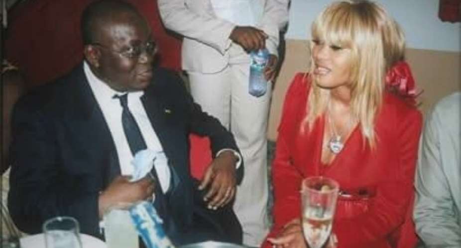 Ex-President Nana Akufo-Addo and Sally MonteCarlo (circa 2008).