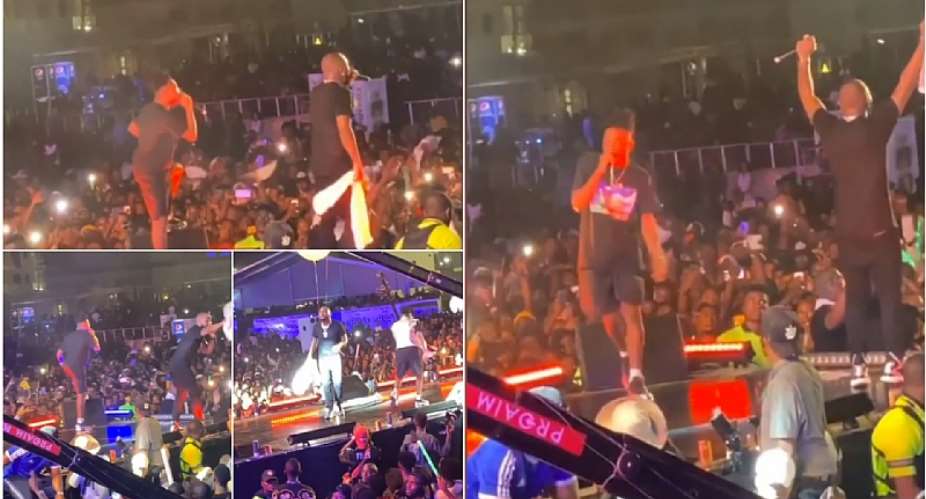 Watch Davido Drags Mayorkun On Stage For Crazy Performance At 'A Good Time' Concert