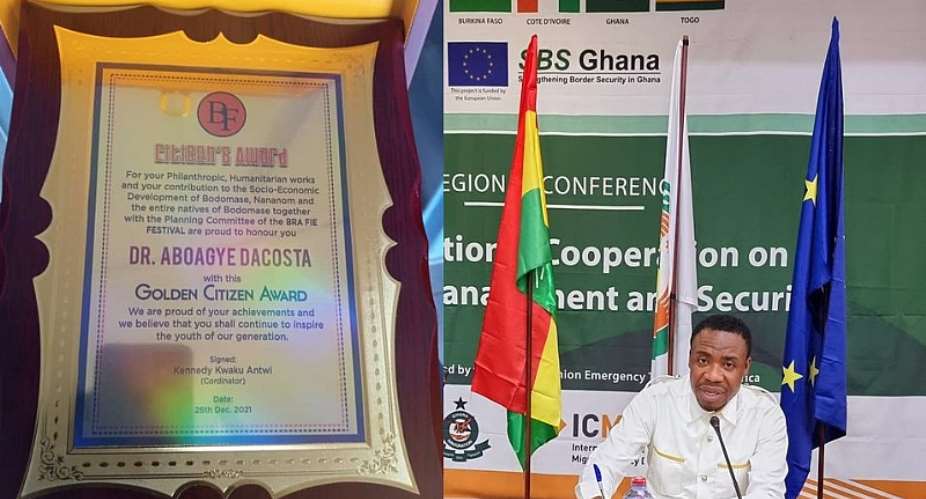 Nananom give Dr Aboagye Da Costa a Golden Citizens Award