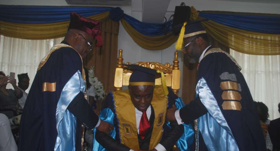 The New VC being sworn into office