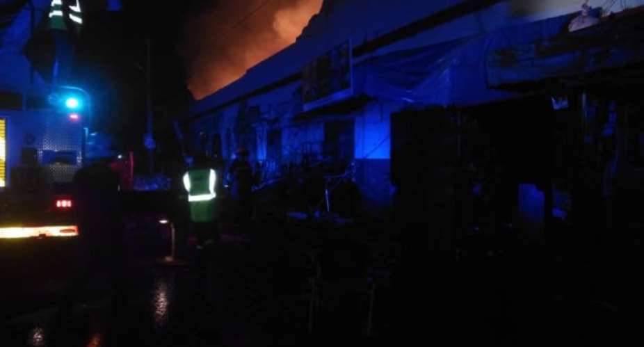 Kumasi: Fire Ravages Shops