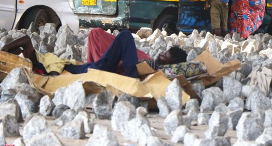 Open Defiance As Some Sleep On Pointed Stones At Circle