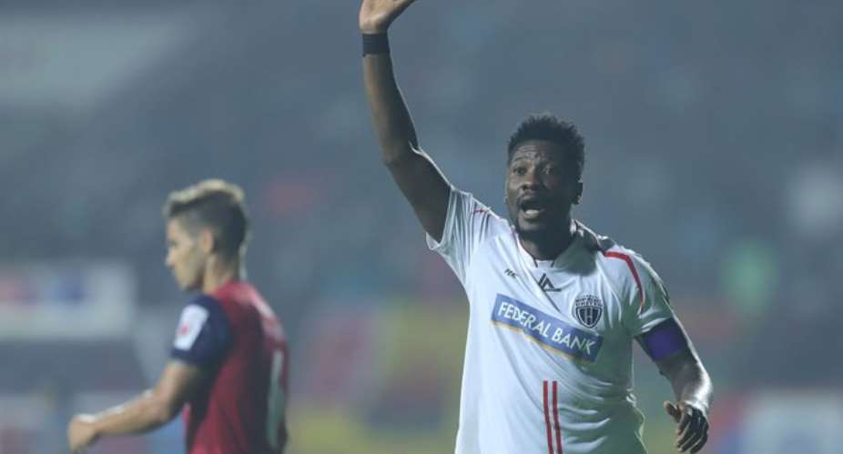 Asamoah Gyan Assist In NorthEast United FC Stalemate With Jamshedpur