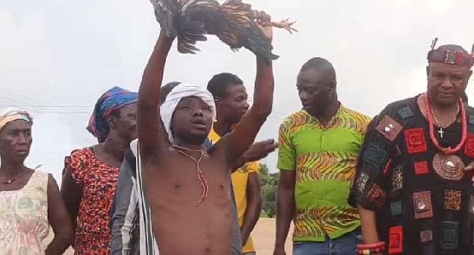 South Tongu traditional leaders perform rituals for peaceful election 2020
