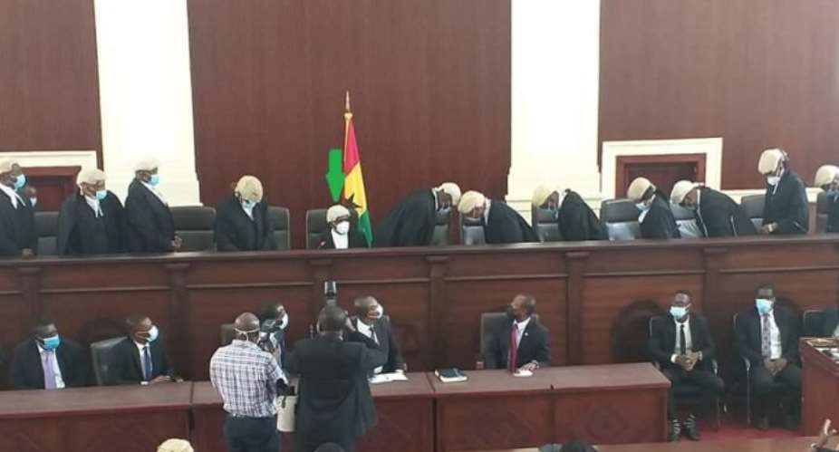 Justice Gbadegbe shed tears in Court as he retires today