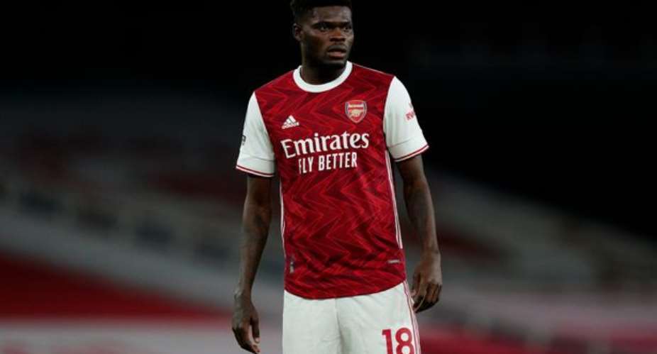 Thomas Partey in action for Arsenal as Gunners crash out of English FA Cup