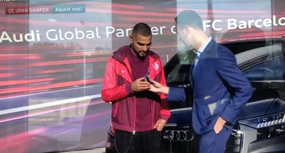 Kevin-Prince Boateng Gets Brand-New Audi From Barcelona
