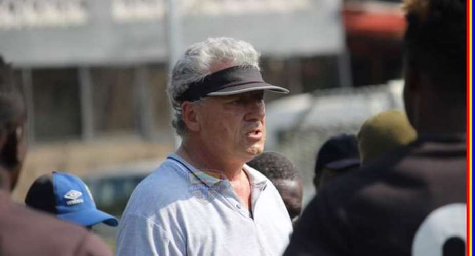 Kosta Papic at Hearts of Oak training grounds