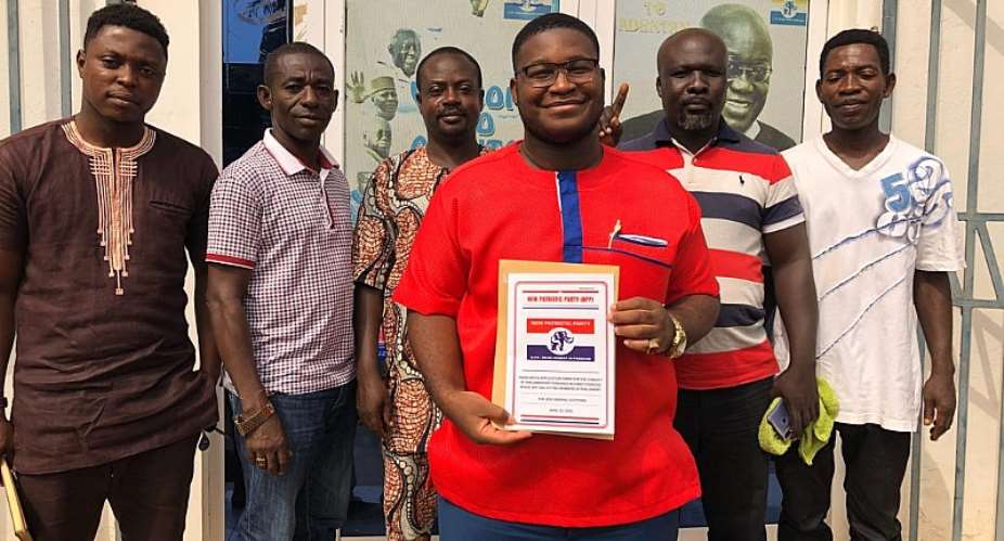 Young, Highly-Spirited Alfred Kumi Picks Forms To Contest Adenta NPP Primaries
