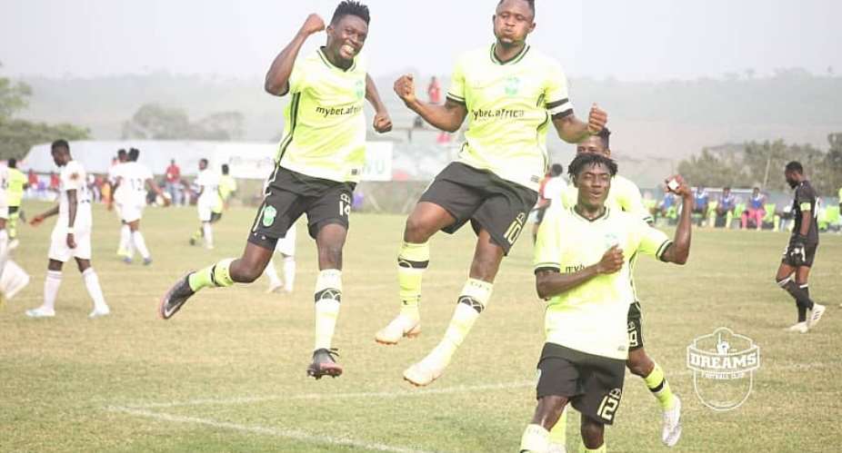 GHPL: Brace from Joseph Esso, Agyenim Boateng sees Dreams FC thump Liberty Professionals 4-1
