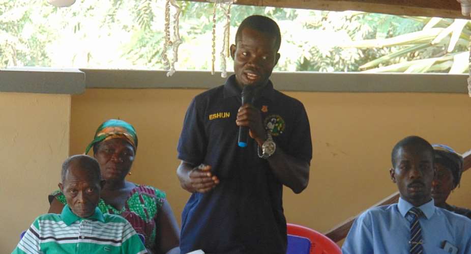Cocoa farmers sensitized on COCOBODs flagship programme at Nkonya Wurupong