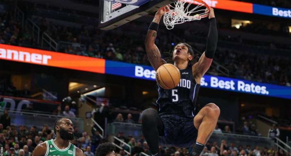 Paolo Banchero was one of five Magic players to reach double figures against the Celtics