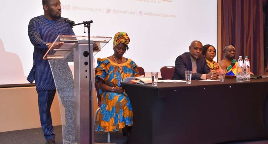 Nana Yaw Osei Darkwa speaking at the launch