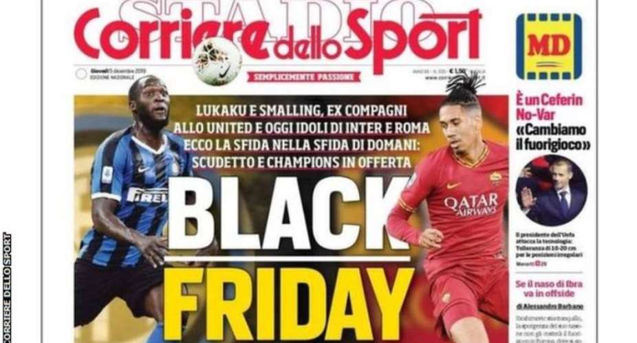 Romelu Lukaku  Chris Smalling: 'Black Friday' Headline 'Terrible' - Roma