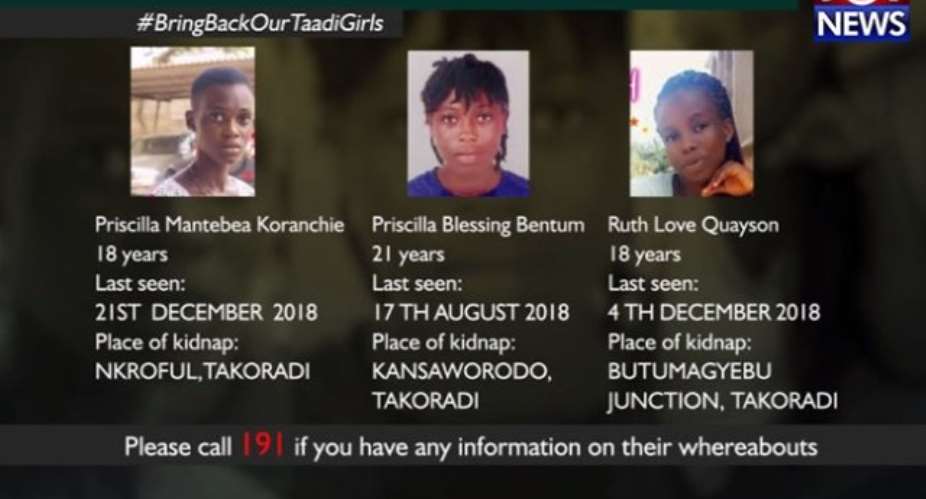The kidnapped Takoradi girls